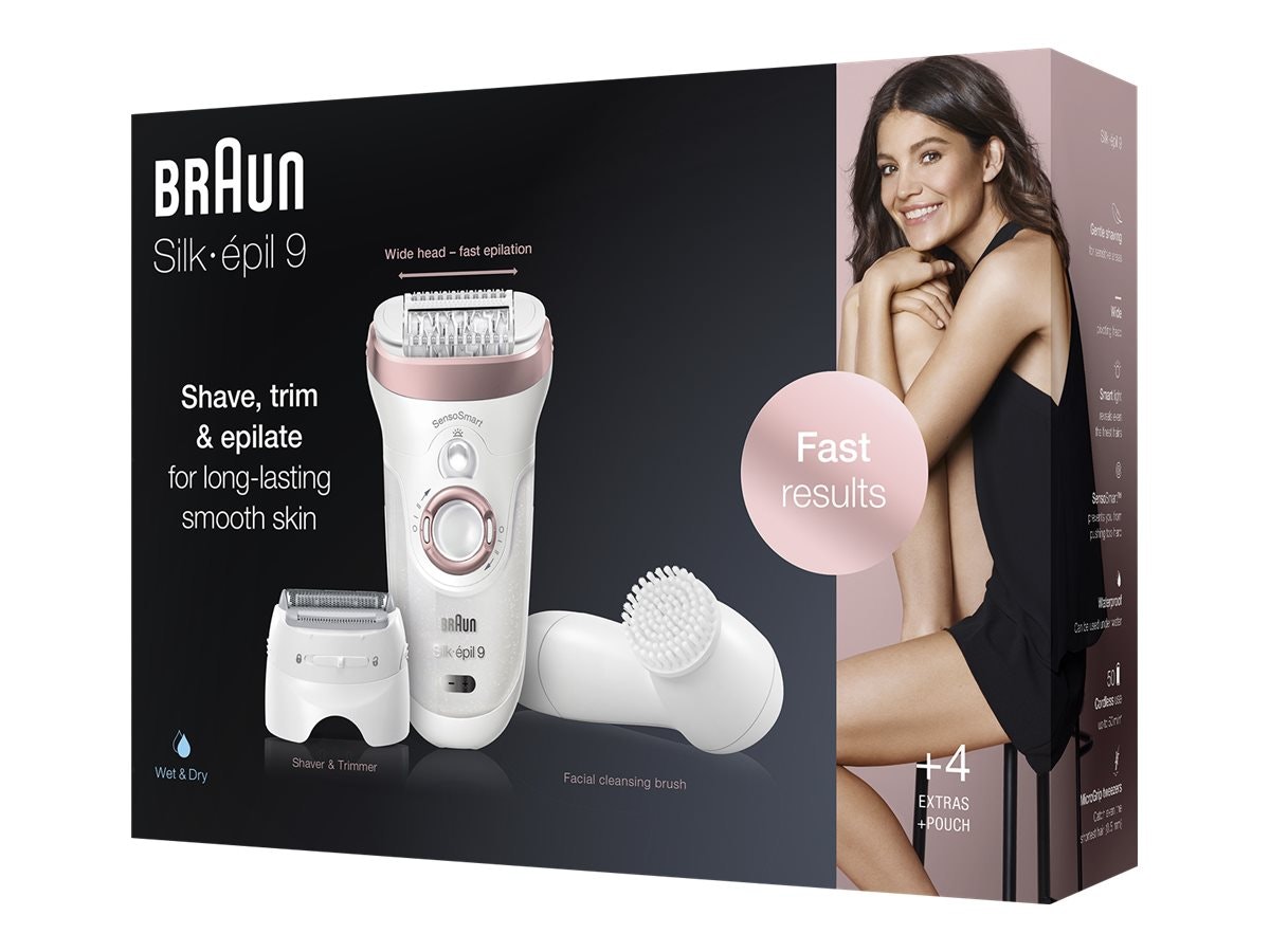 Braun Epilator SensoSmart 9/880 epilator vit/rosaguld