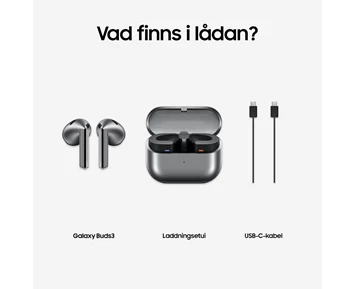 Samsung Galaxy Buds3 Trådlös äkta trådlösa hörlurar silver