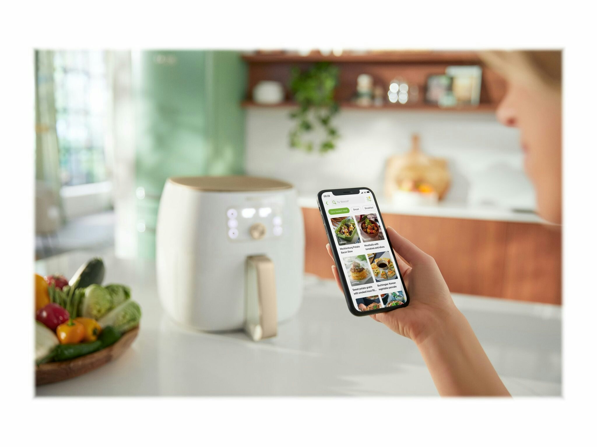 Philips Premium Collection HD9870 Airfryer XXL 2.225kW Vit/pearl