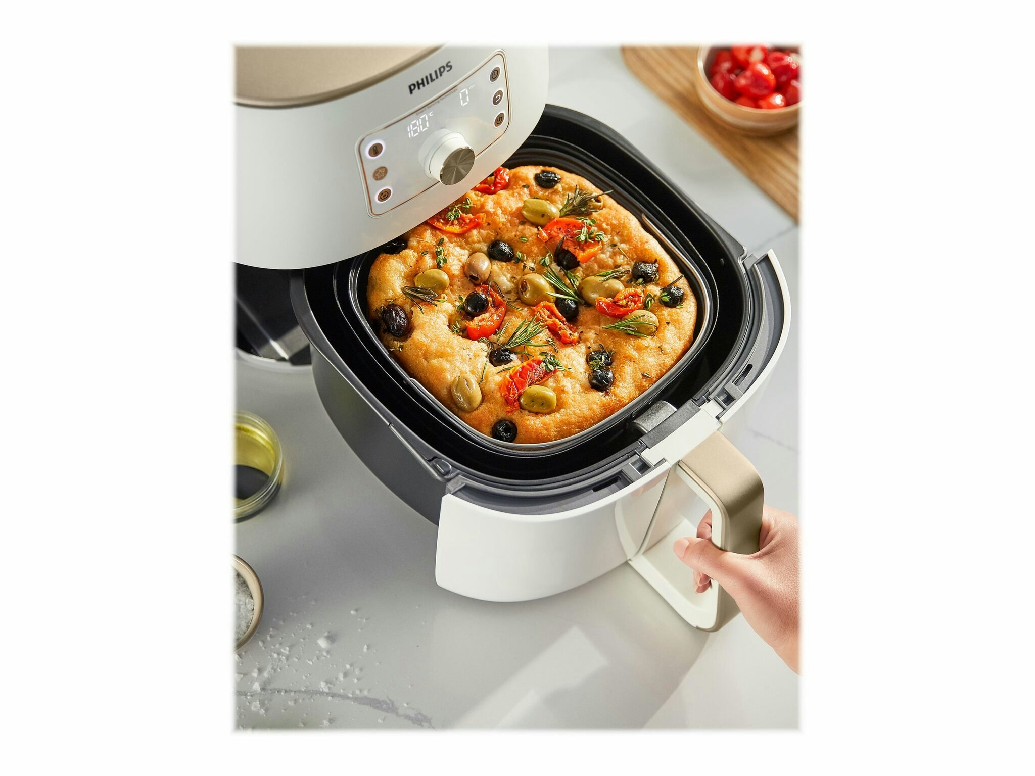 Philips Premium Collection HD9870 Airfryer XXL 2.225kW Vit/pearl