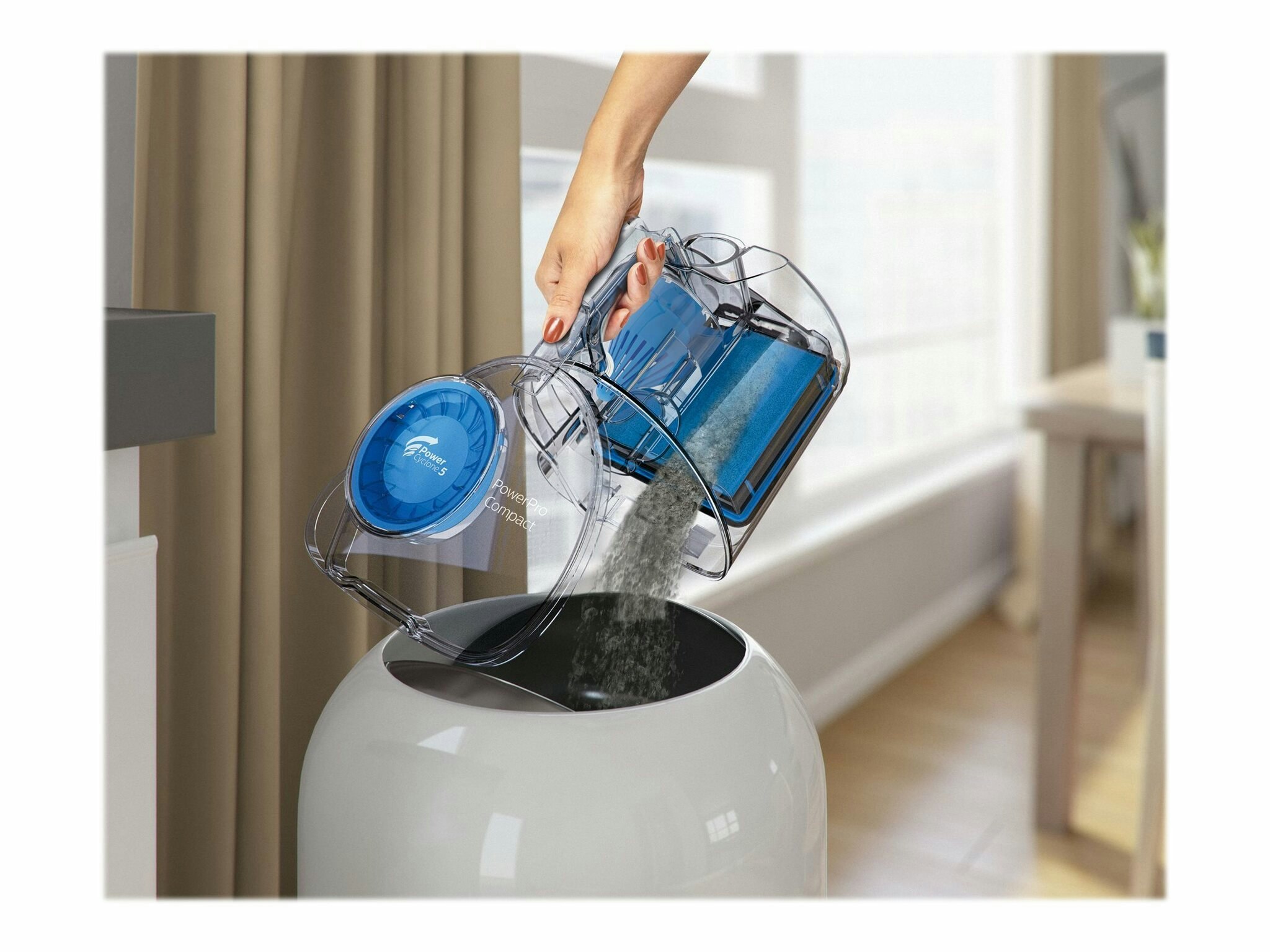 Philips PowerPro Compact FC9334 cylinderdammsugare 1.5liter Opalgrön