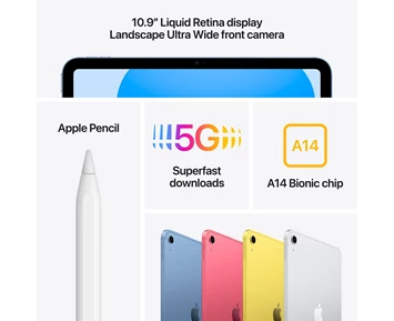 Apple iPad 10.9" (2022) Wi-Fi+5G 64GB - Silver