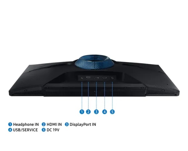 Samsung Odyssey G5 S27AG520PP 27" 2560 x 1440 (2K) HDMI DisplayPort 165Hz Pivotskärm