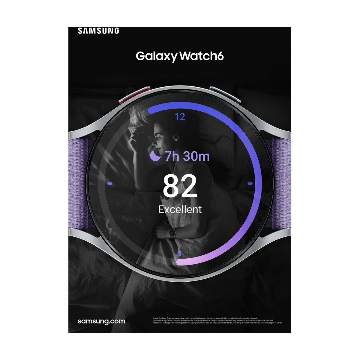 Samsung Galaxy Watch6 44 mm Mörk Grå Smartklocka