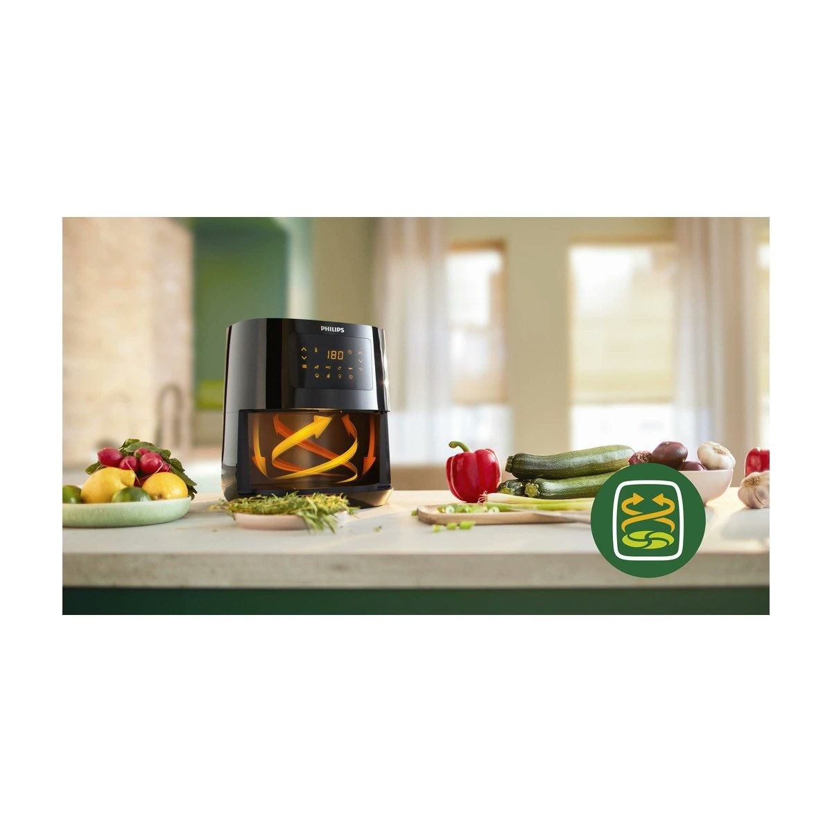Philips Essential HD9252/90 Airfryer 1.4kW Svart