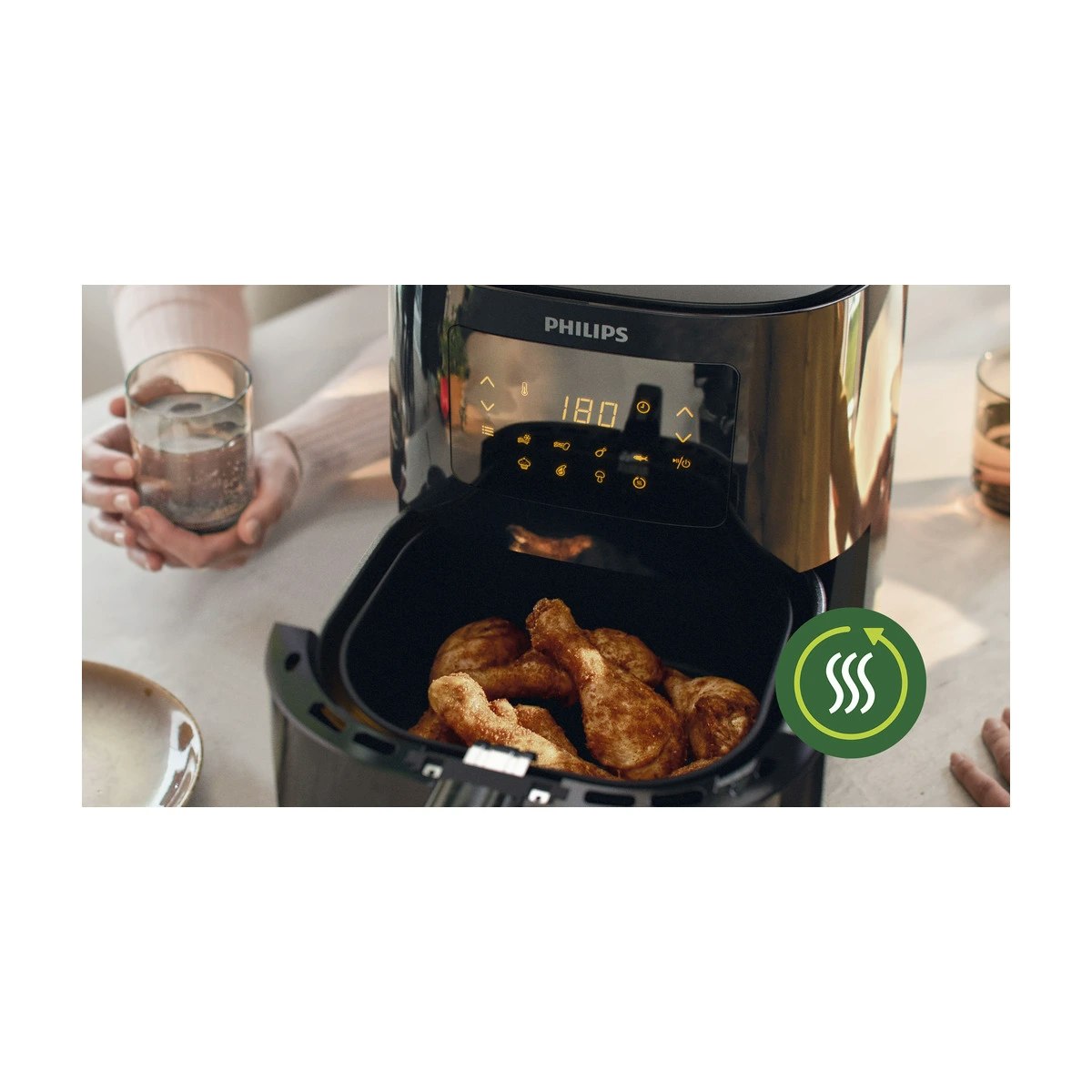 Philips Essential HD9252/90 Airfryer 1.4kW Svart