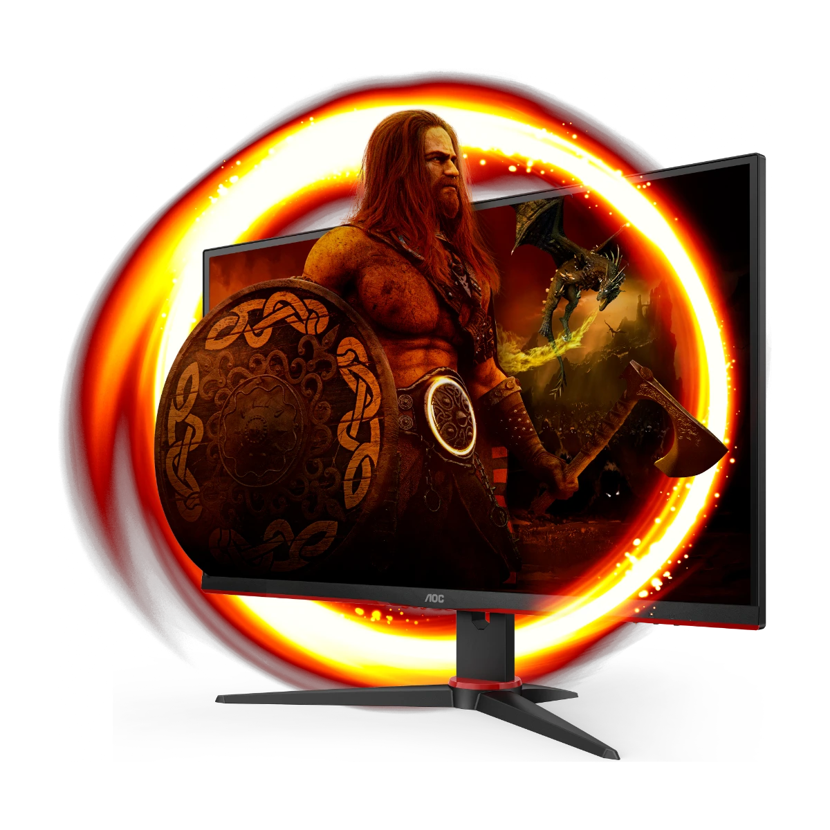 AOC Gaming 24G2SAE/BK 24" 1920 x 1080 Full HD HDMI Gamingskärm