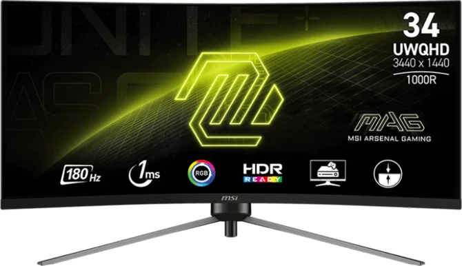 MSI MAG 345CQR 34" 3440 x 1440 (UltraWide) HDMI Gamingskärm