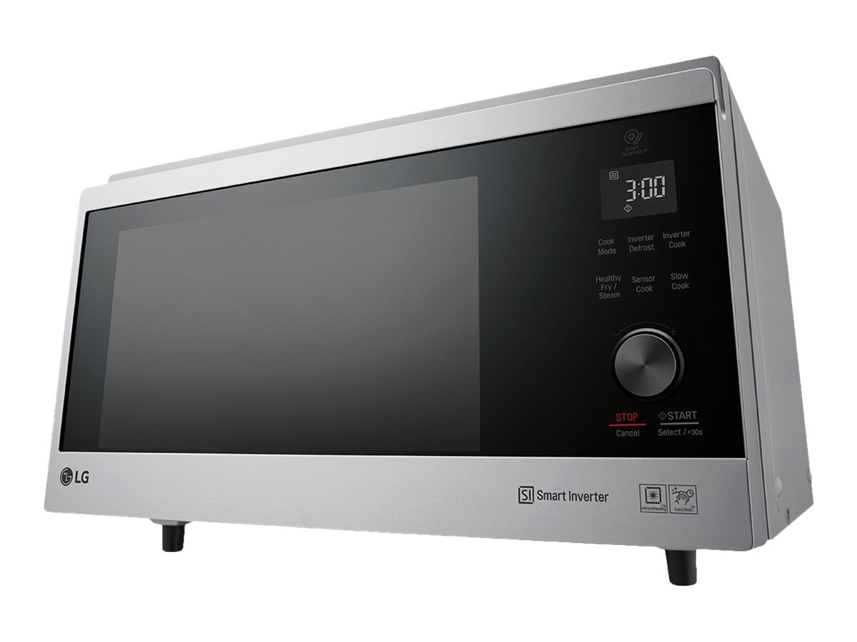 LG NeoChef Mikrovågsugn med varmlftsugn och grill Fritstående 1100W 39liter Noble silver