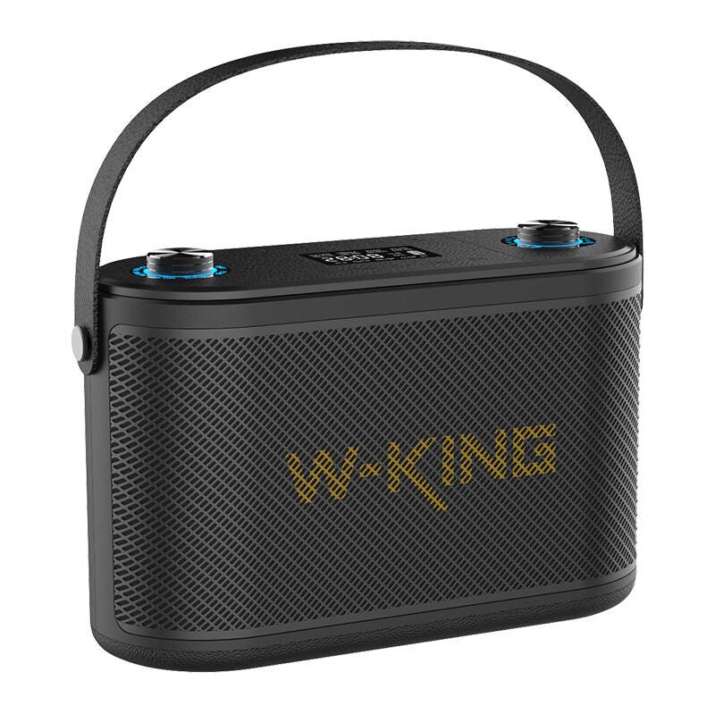W-KING H10 120W Bluetooth-trådlös högtalare + 2 mikrofoner Svart