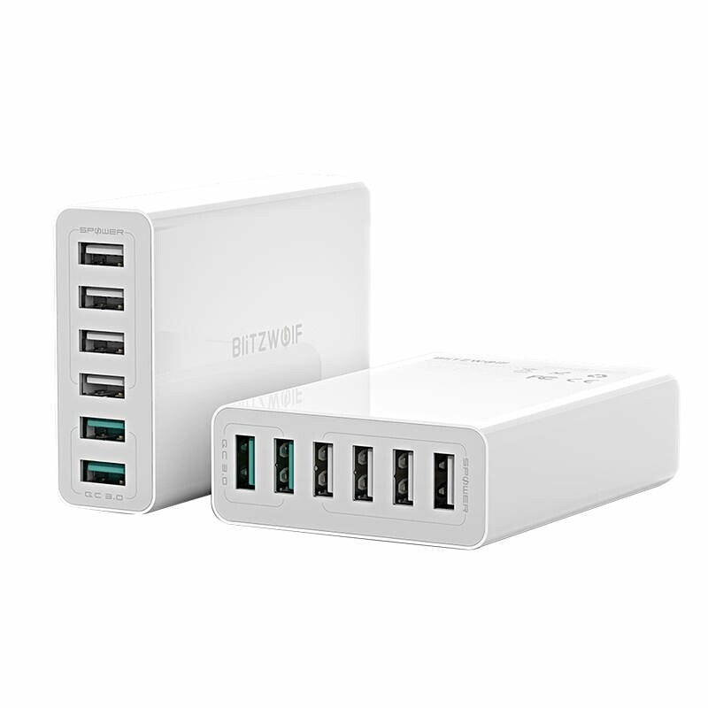 BlitzWolf Laddare 6x USB BW-S15 QC 3.0 60W