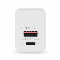 Wall Charger Blitzwolf BW-S20, USB, USB-C, 20W (white)