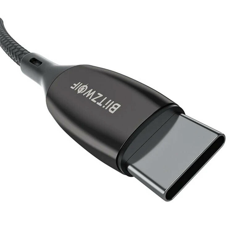 USB-C to USB-C cable BlitzWolf BW-TC23, with display, 100W, 0.9m (black)