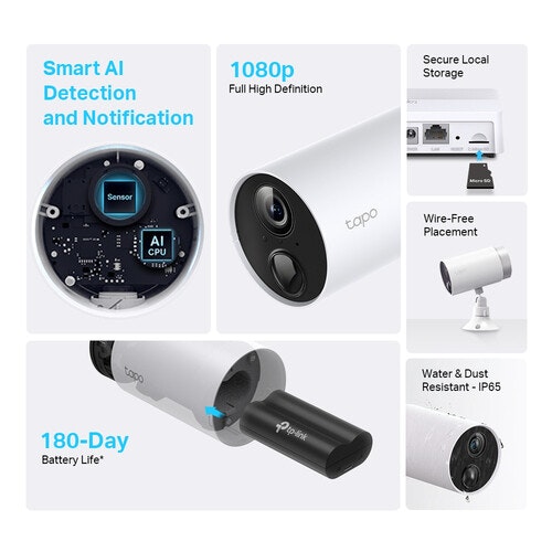 TP-Link Tapo C400S2 Övervakningskamera 2-pack