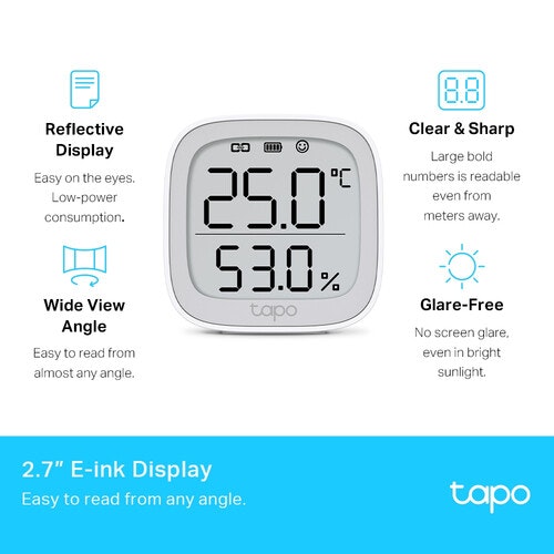 TP-Link Tapo T315 Smart Temperatur & Luftfuktighetsmätare