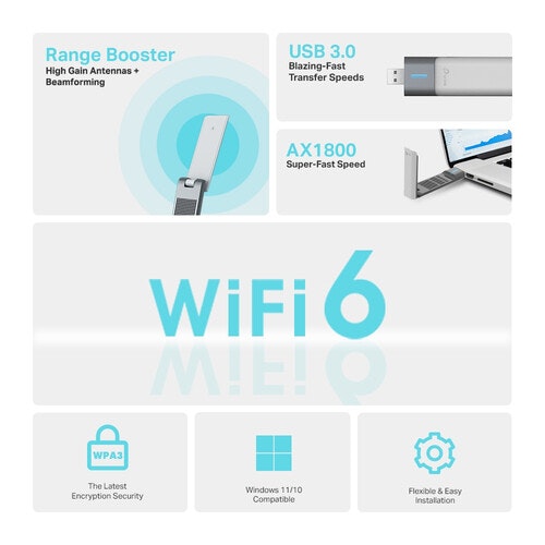 TP-link Archer TX20UH Dual-band WiFi 6-adapter