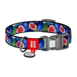 Waudog "Fig" nylon dog collar with QR code, size L