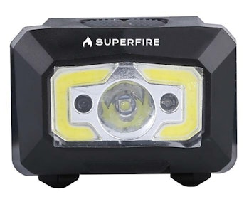 Headlight with non-contact switch Superfire X30, 340lm, USB