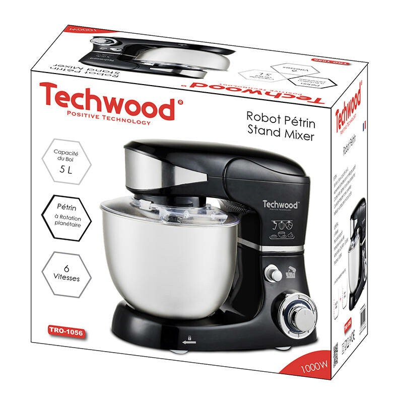Planetary food processor Techwood TRO-1056 (black)