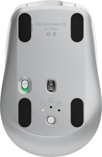 Logitech MX Anywhere 3S för Mac trådlös mus Pale Grey