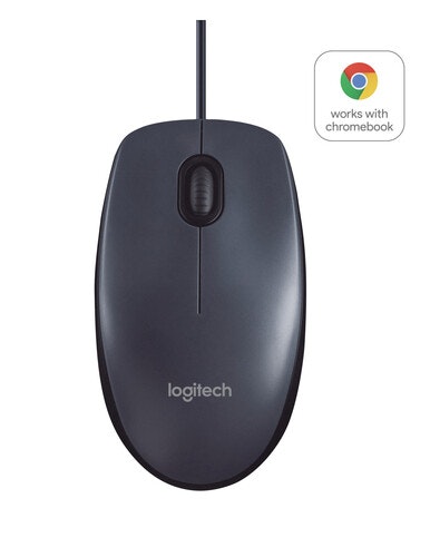 Logitech B100 Optical USB Mouse Black