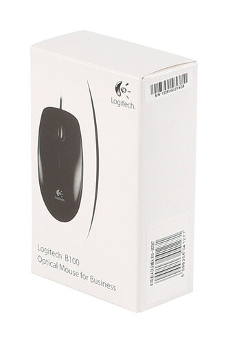 Logitech B100 Optical USB Mouse Black