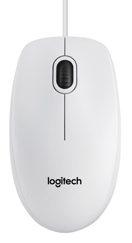 Logitech B100 Optical USB Mouse White