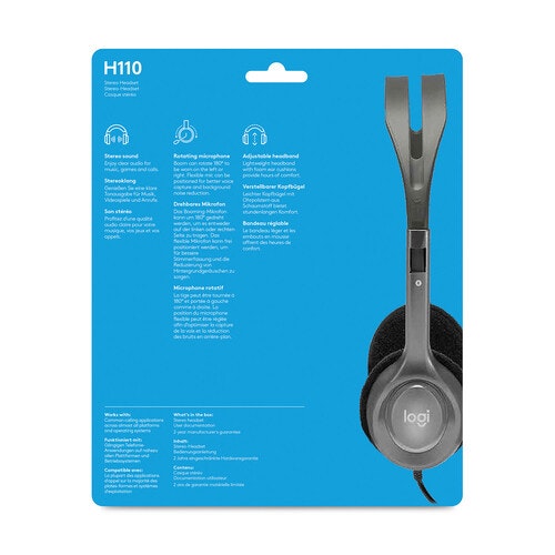 Logitech Headset H110 black