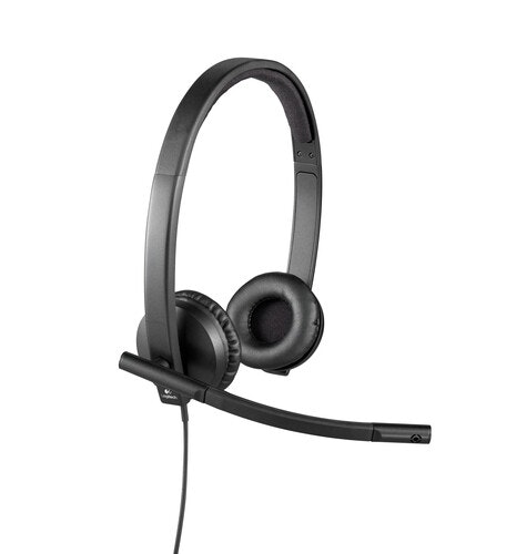 Logitech H570e Stereo Headset black