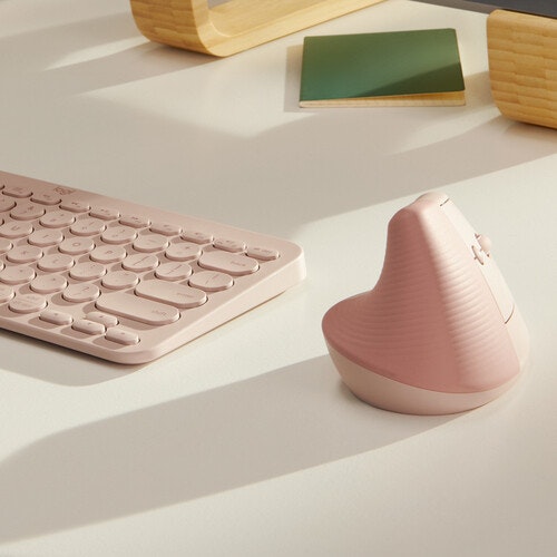 Logitech Lift Vertical Ergonomic Mouse Pink