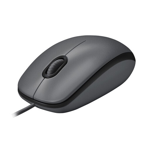 Logitech M100 Trådbunden Mus Svart
