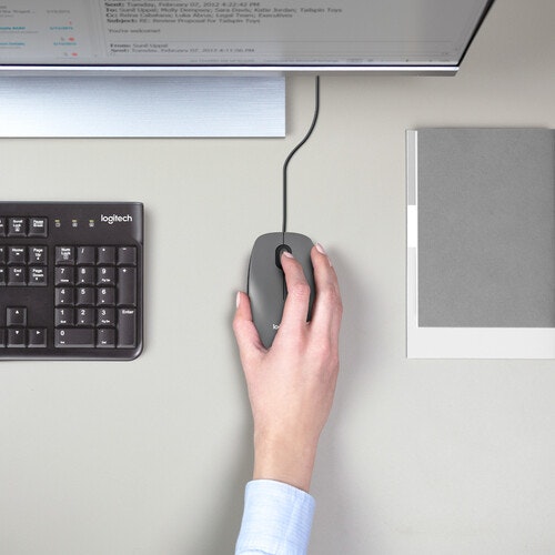 Logitech M100 Trådbunden Mus Svart
