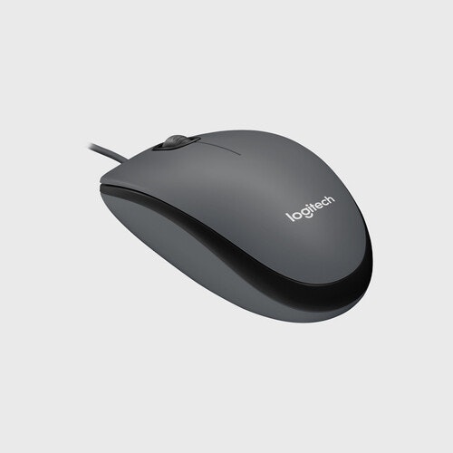 Logitech M100 Trådbunden Mus Svart