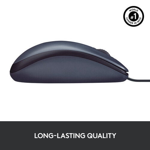 Logitech M100 Trådbunden Mus Svart