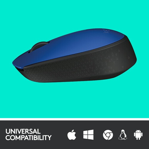 Logitech M171 Trådlös Mus Svart och Blå