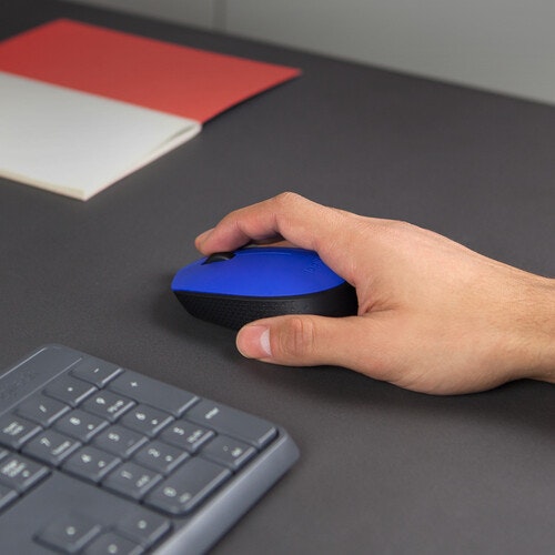 Logitech M171 Trådlös Mus Svart och Blå