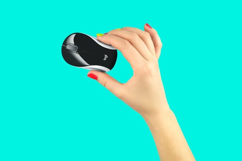 Logitech M187 Mini Mouse Svart