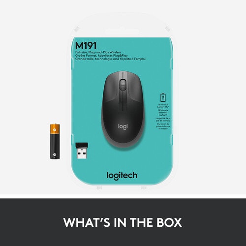 Logitech M190 Mus Black / Anthracite