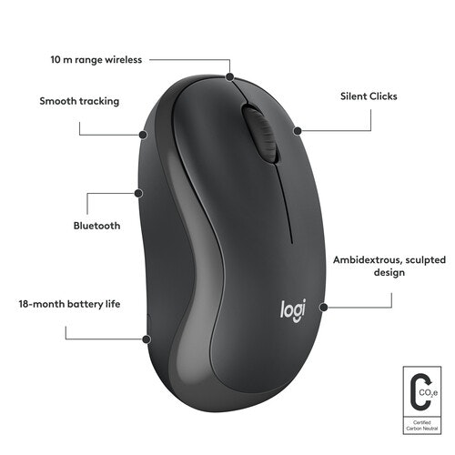 Logitech M240 Silent Mus Grafit
