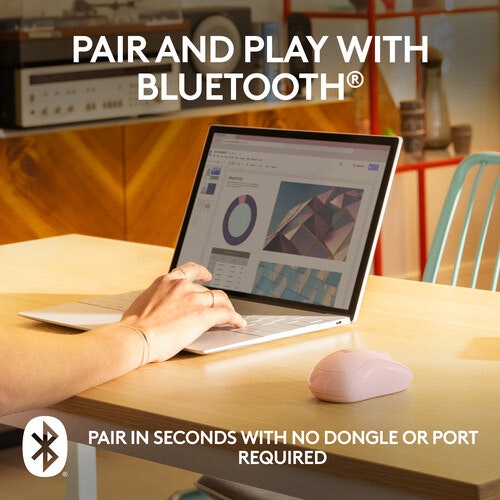 Logitech M240 Silent Mus Pink