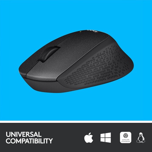 Logitech M330 Silent Plus Mouse Noiseless Black