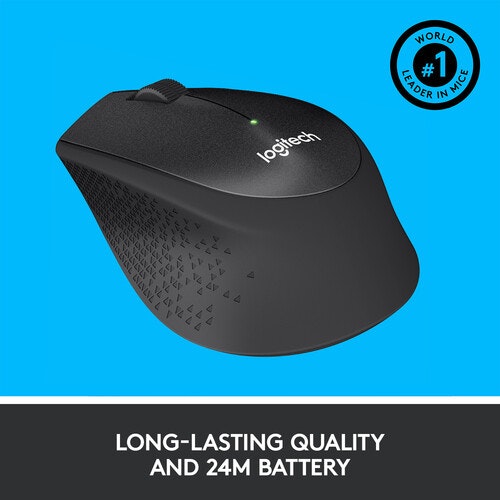 Logitech M330 Silent Plus Mouse Noiseless Black