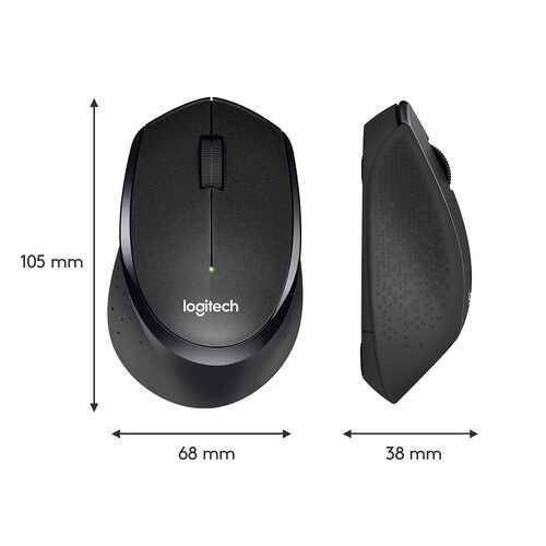 Logitech M330 Silent Plus Mouse Noiseless Black