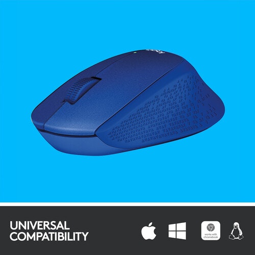 Logitech M330 Silent Plus mouse Blue