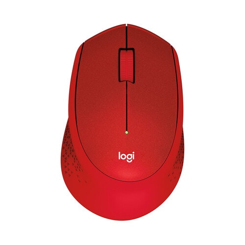 Logitech M330 Silent Plus mouse Red