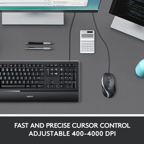 Logitech Advanced Corded M500s Mouse