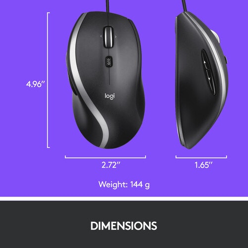 Logitech Advanced Corded M500s Mouse