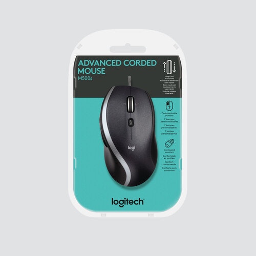 Logitech Advanced Corded M500s Mouse