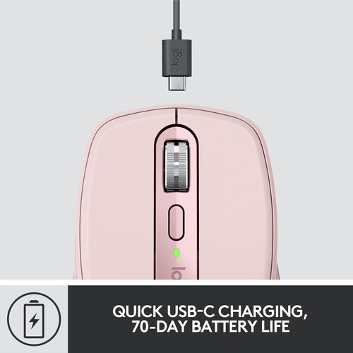 Logitech MX Anywhere 3 trådlös mus rosa