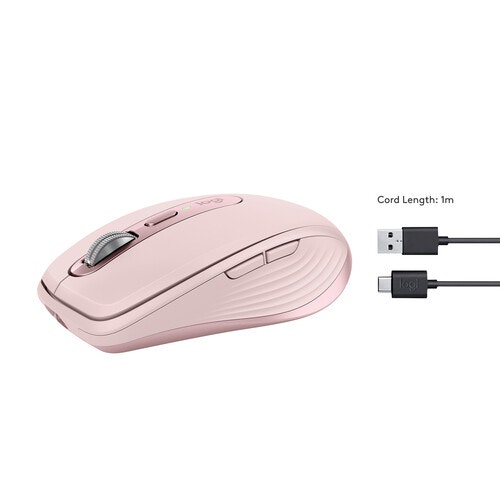 Logitech MX Anywhere 3S mouse Pink